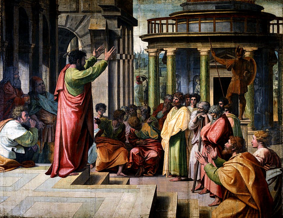 Gnosophia-org-Gnosophia org Raphael St Paul Preaching in Athens 1515